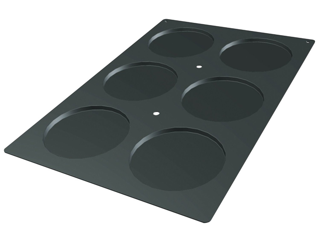 Silikonform 6er XXL Carpaccio &amp; Böden Ø 160 mm