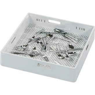 [SW10166] Profi Besteckkorb Grau | 500 x 500 mm | Passend für Rhima (Art. 35000148)