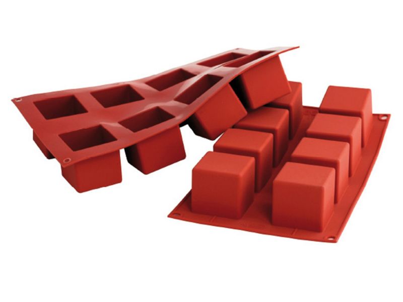 Silikon-Backform 8er Quadrat 50 x 50 mm (125 ml)