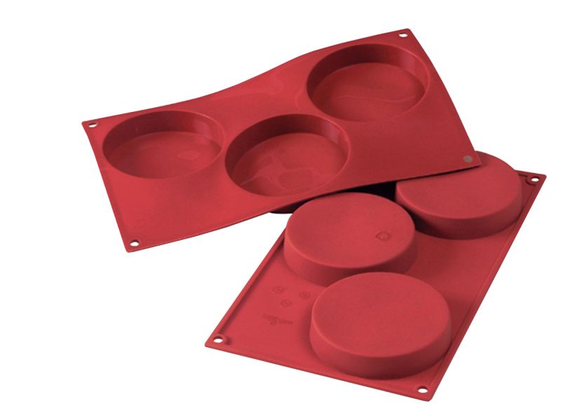 Silikonform 3er Carpaccio &amp; Törtchen Ø 103 mm