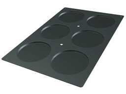 [10011] Silikonform 6er XXL Carpaccio &amp; Böden Ø 160 mm